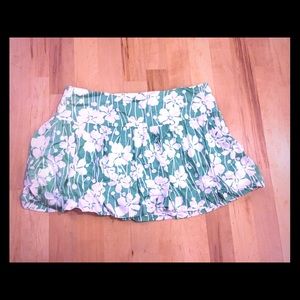 🔴Akiabara Skirt Green Floral